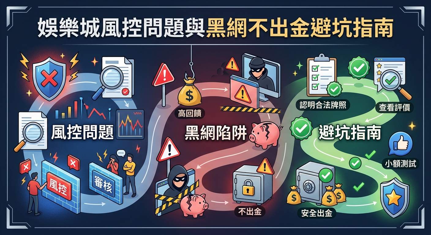 娛樂城風控問題與黑網不出金避坑指南
